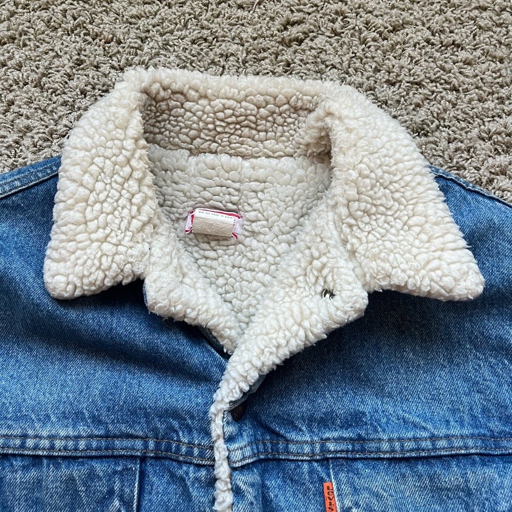 Levis orange tab sherpa and denim trucker jacket - Picture 4 of 8